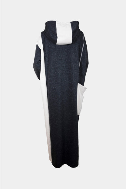 DRESS - HOODY - GREY/BEIGE