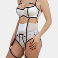 ISADORA - MILK - SUSPENDER BELT