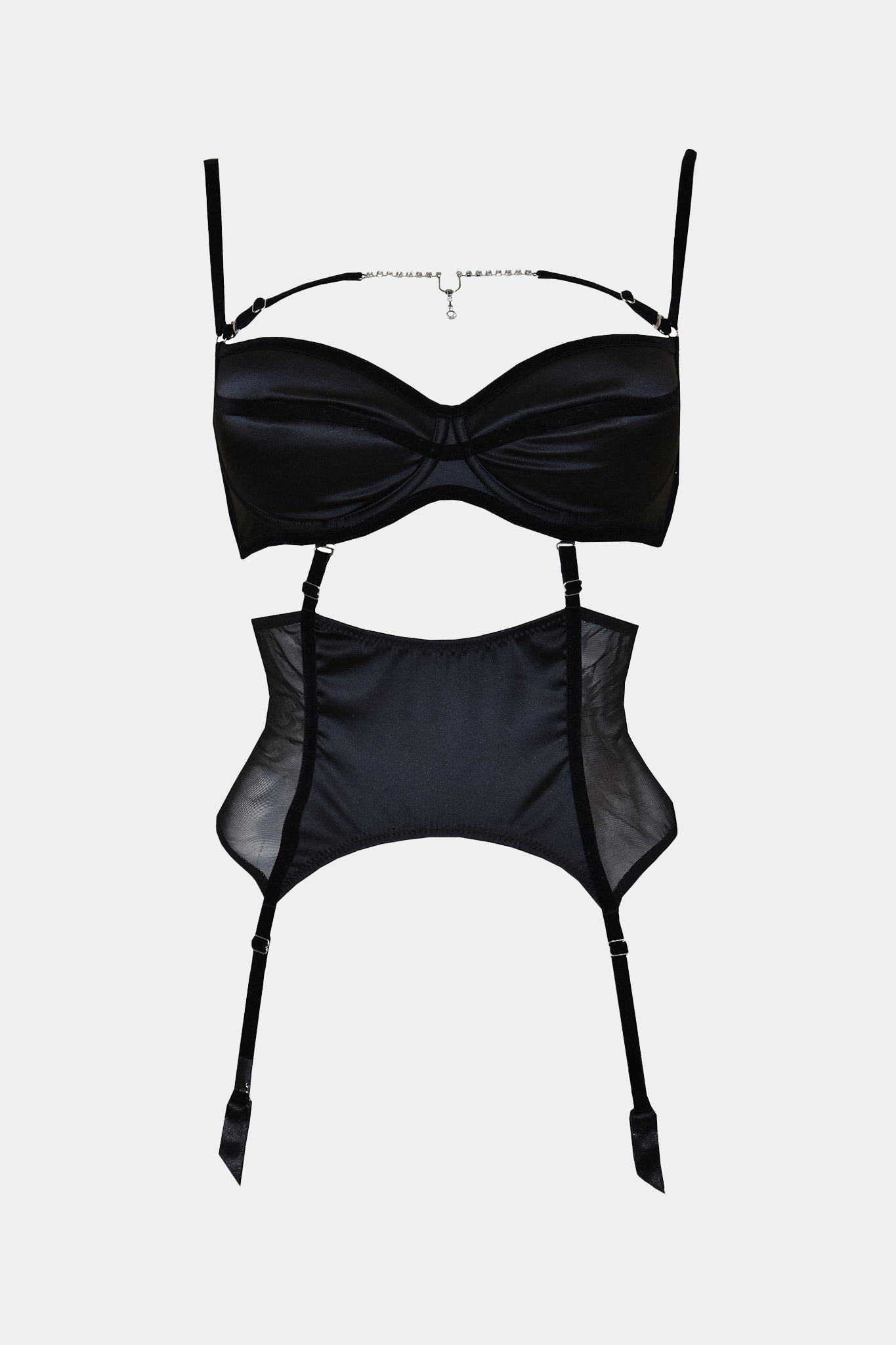 SUSPENDER BELT - ISADORA - BLACK