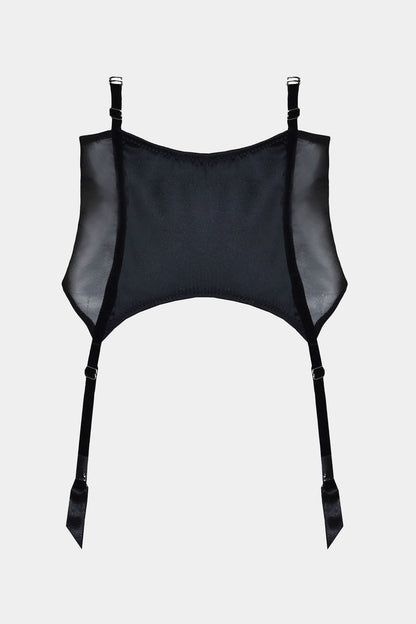 SUSPENDER BELT - ISADORA - BLACK