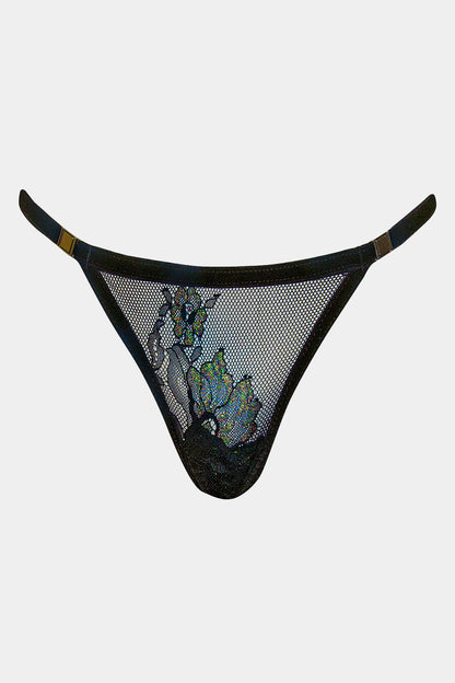 PANTY - JACQUELINE - BLACK GREEN