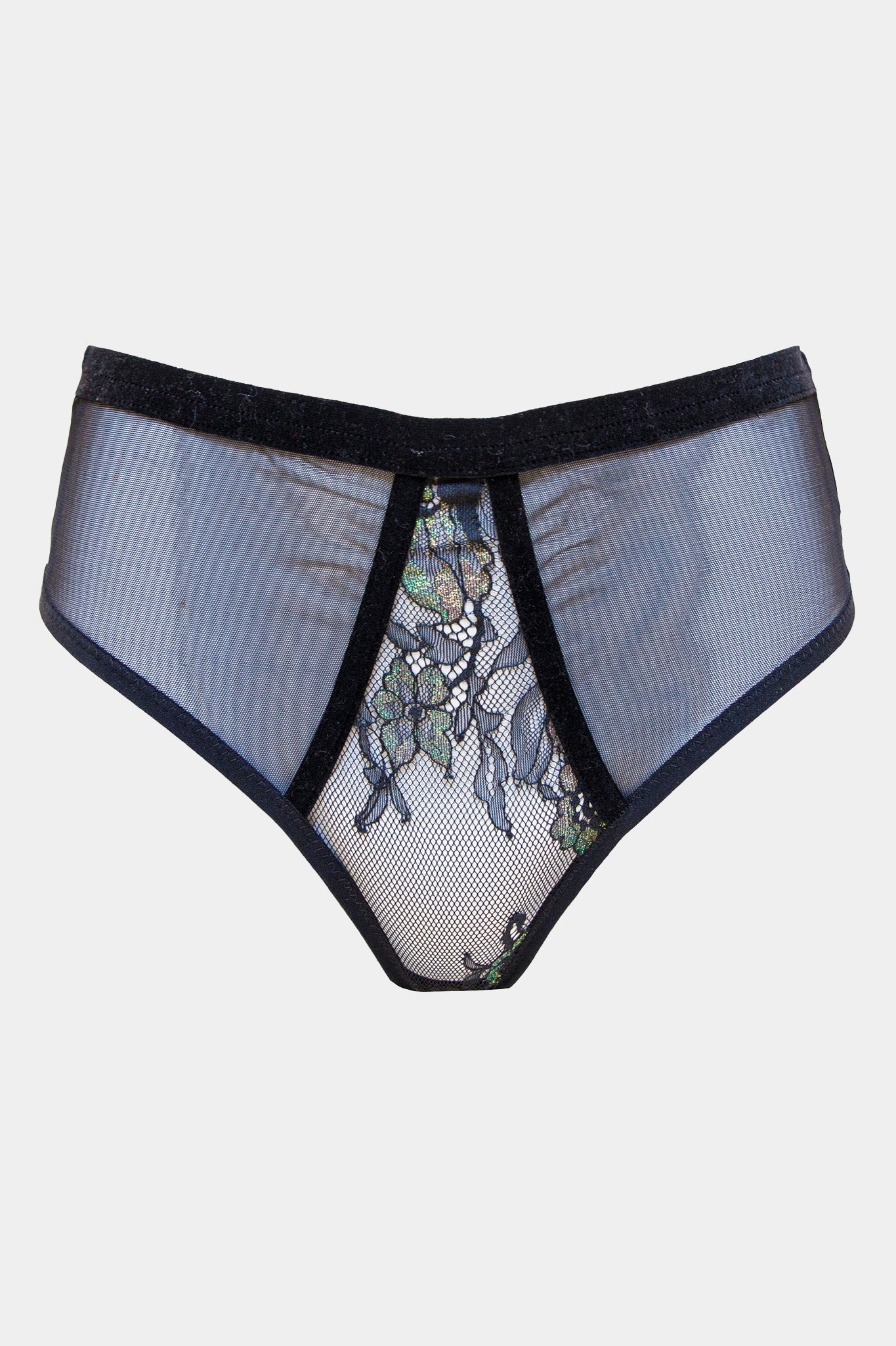 JACQUELINE - BLACK GREEN - PANTY