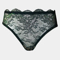JACQUELINE - BLACK/GREEN - PANTY