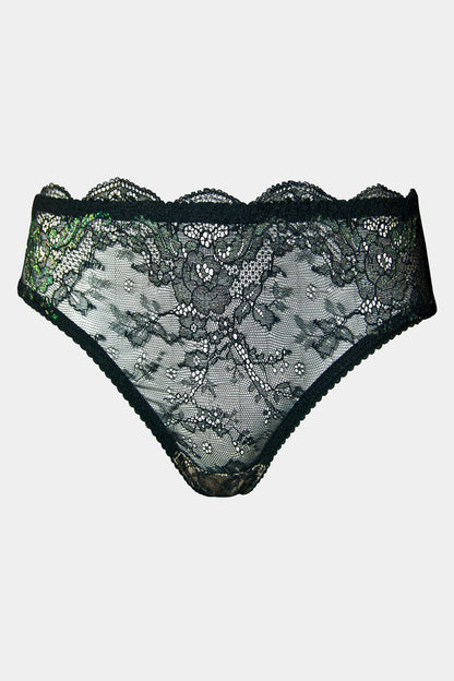 PANTY - JACQUELINE - BLACK GREEN