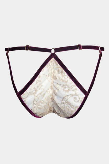 Panty - JACQUELINE - MILCH/BORDO