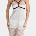 JACQUELINE - MILK/BORDO - SLIP