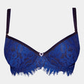 Labelia - Blue - Push-up bra made from gorgeous lace
