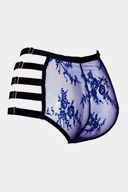HIGH-WAIST PANTY - LABELIA - BLUE