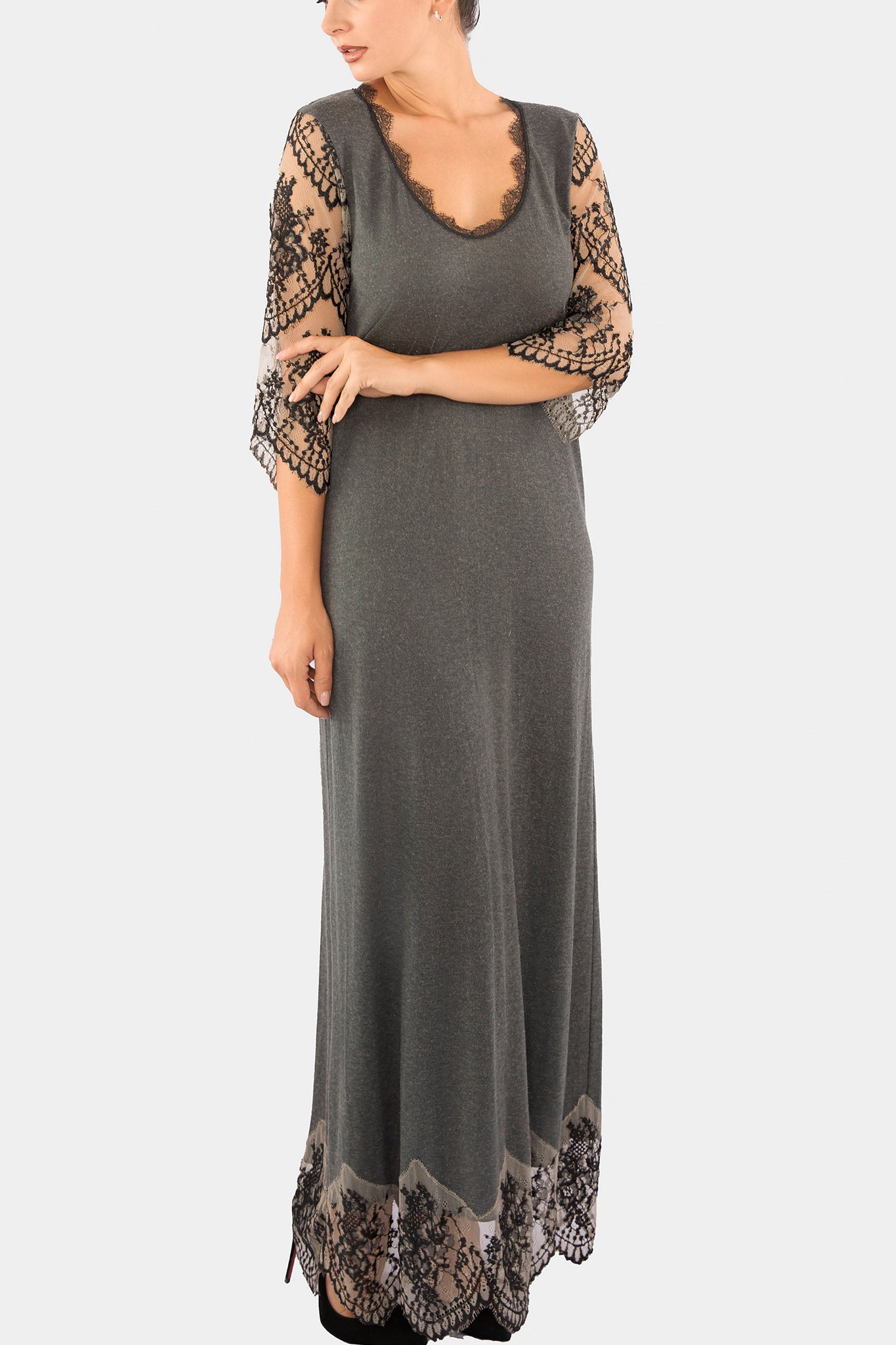 DRESS - MANON - DARK/GREY
