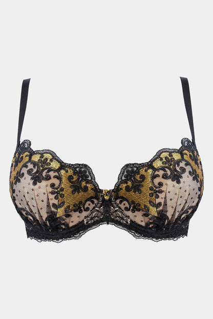 PUSH-UP BRA - OLIVE - BLACK