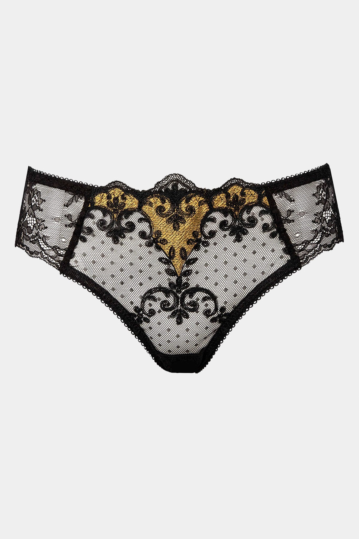 PANTY - OLIVE - BLACK