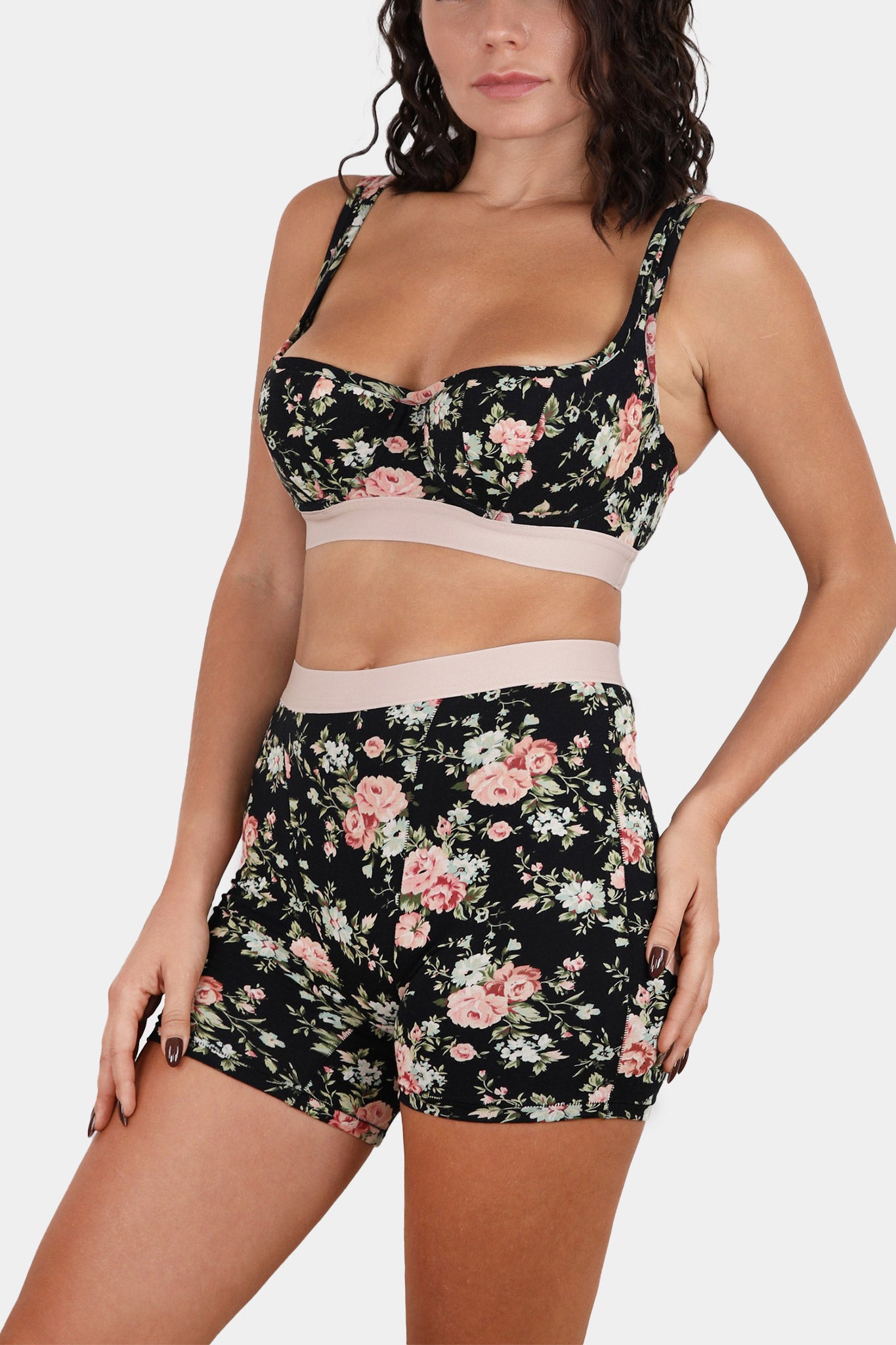 Paradise - Print - Cotton underwired balcotette bra