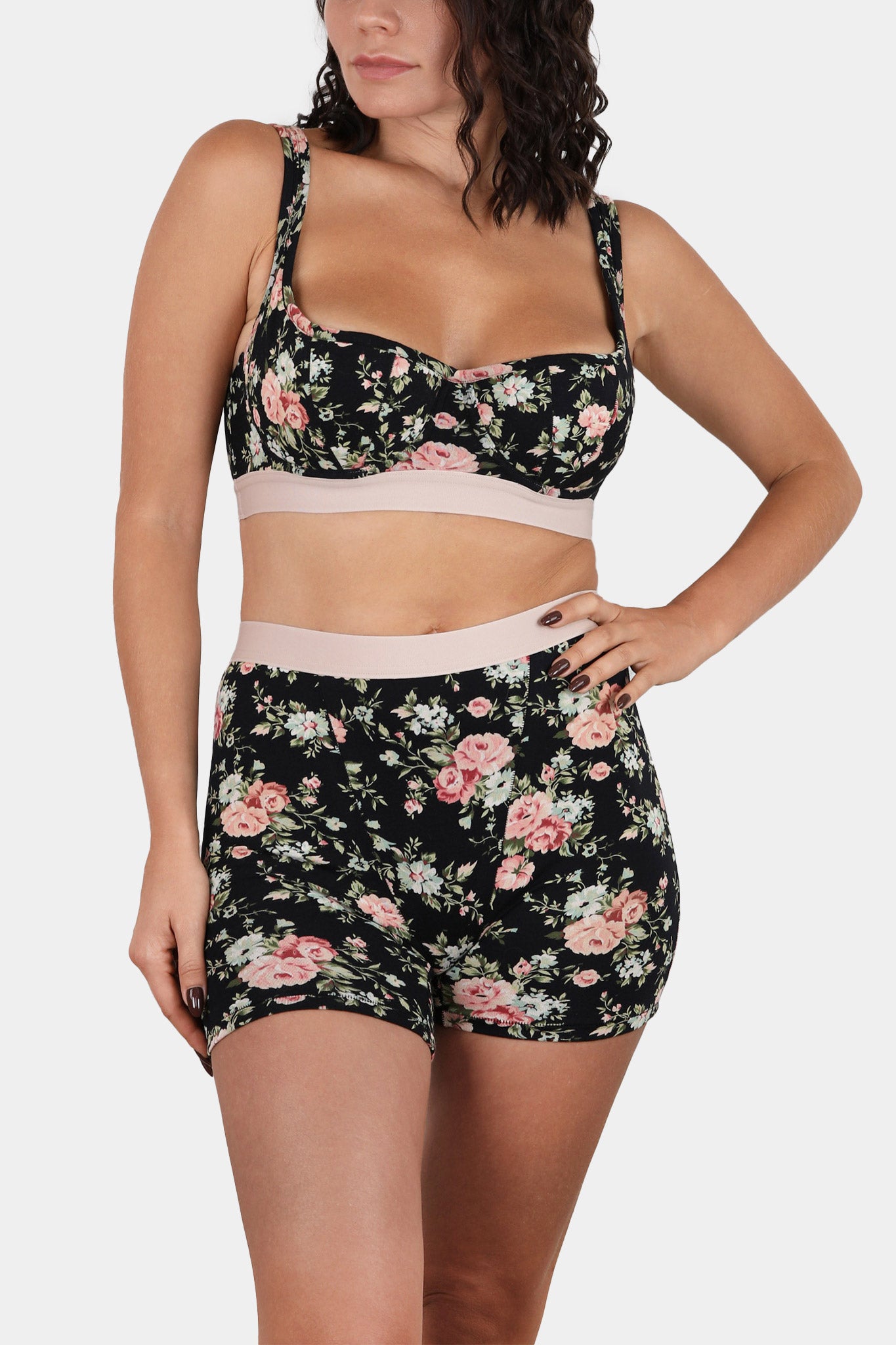 Paradise - Print - Cotton shorts with lycra