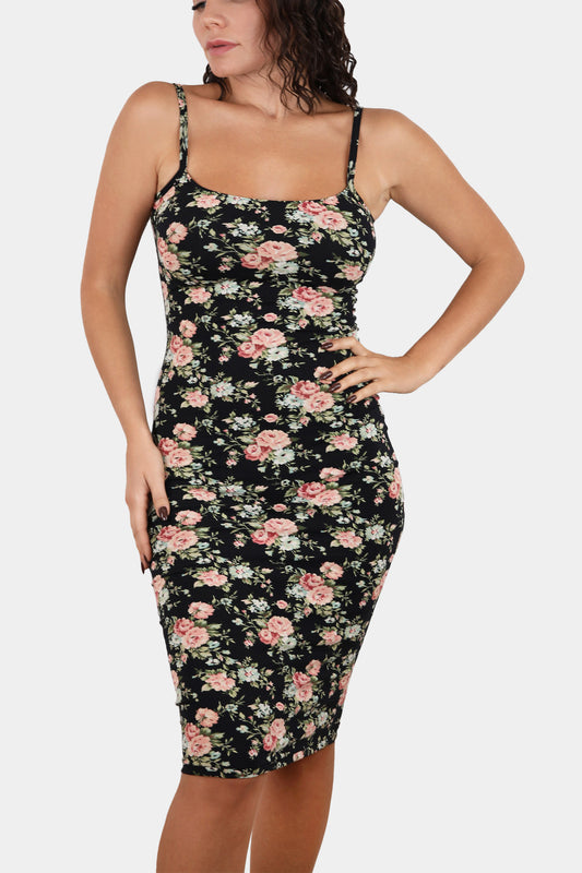 DRESS MIDI - PARADISE - PRINT