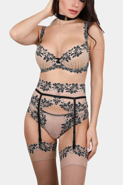 DANIELLA - COFFEE BLACK - STOCKINGS