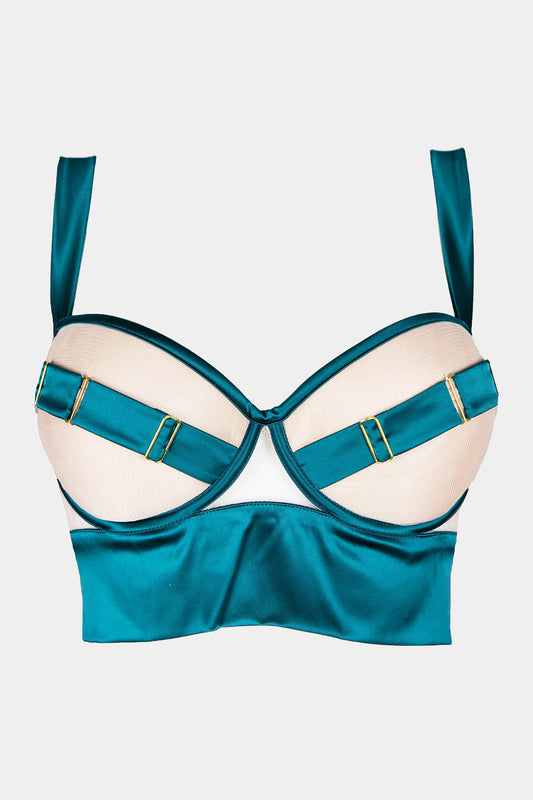 PUSH-UP BRA - ROYAL SAPPHIRE - GREEN
