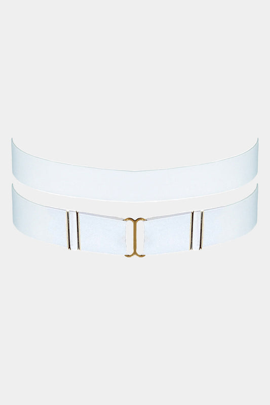 GARTER - ROYAL SAPPHIRE - OFF WHITE