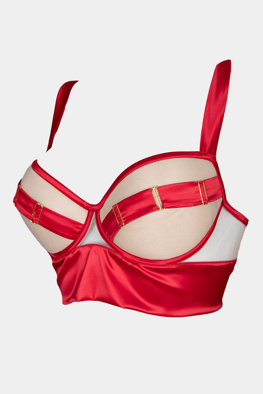 PUSH-UP BRA - ROYAL SAPPHIRE - RED