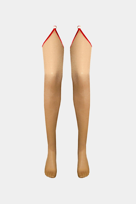 STOCKINGS - ROYAL SAPPHIRE - RED