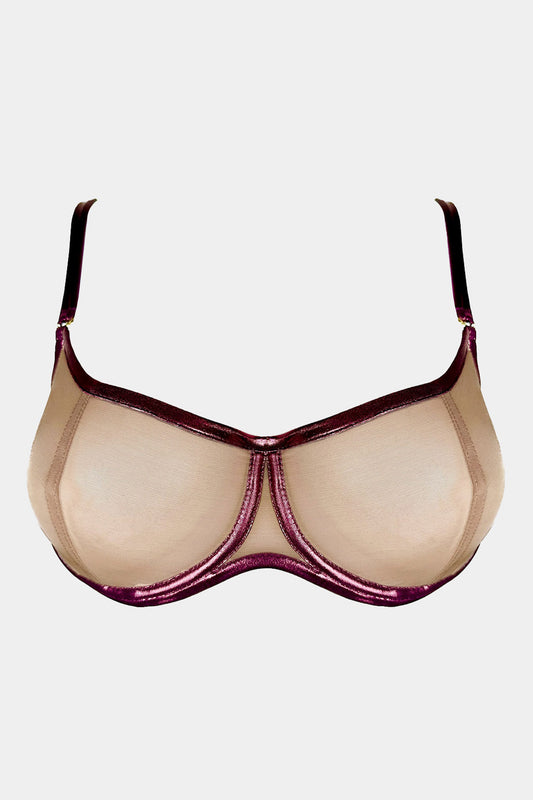 SOFT CUP BRA - TIFFANY - PLUM
