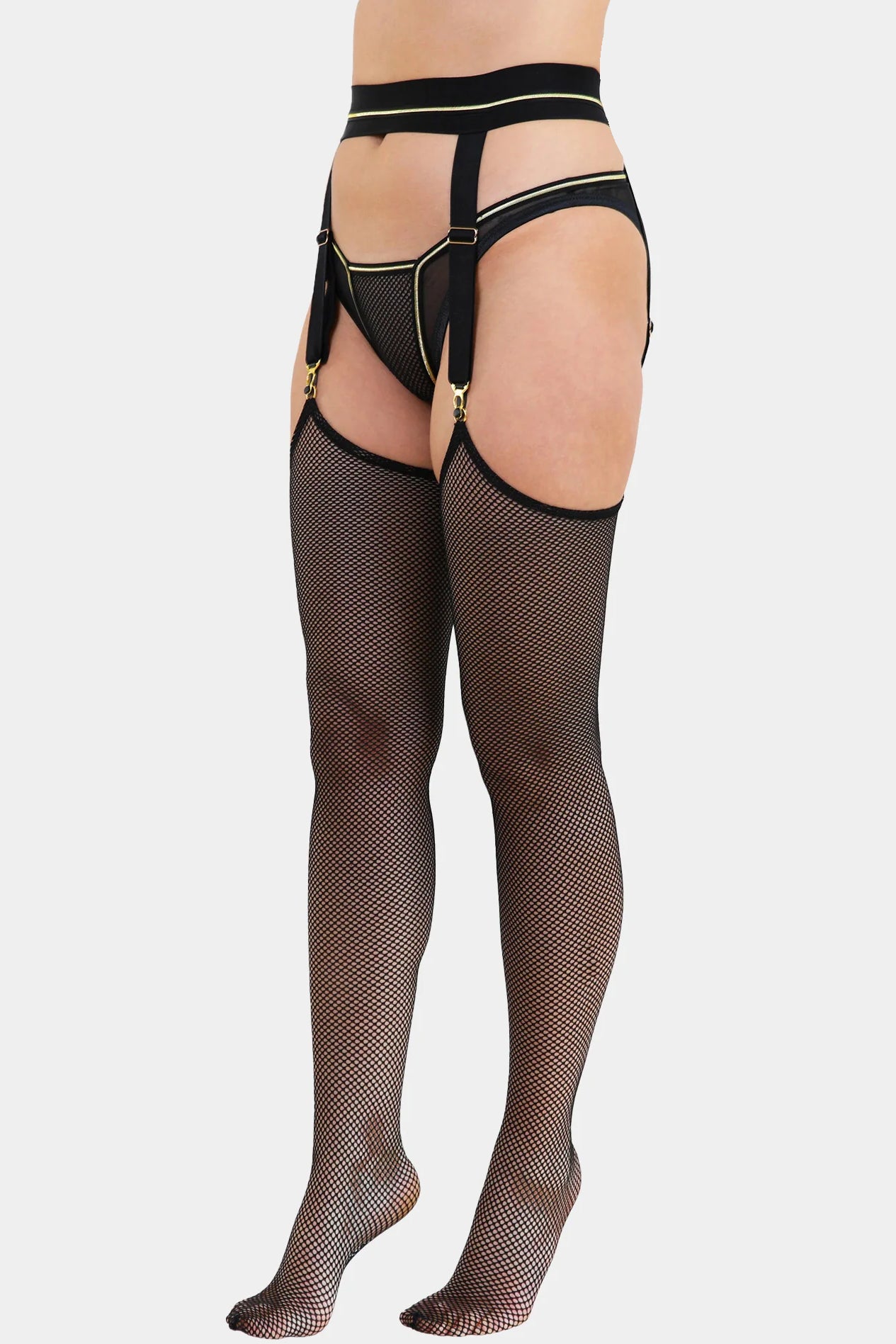 BLACK QUEEN - BLACK - STOCKINGS