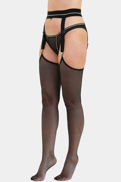 BLACK QUEEN - BLACK - STOCKINGS