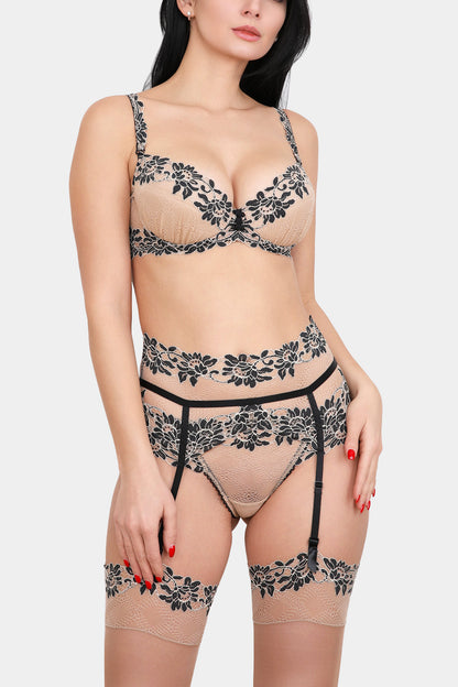 PUSH-UP BRA - DANIELLA - COFFEE BLACK