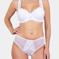 Daniella - White - Balconette bra