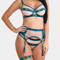 Royal Sapphire - Green - Suspender Belt