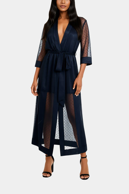 KIMONO LONG - HENRIETTA - BLACK