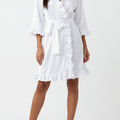 Luisa - White - Luxury Satin Robe