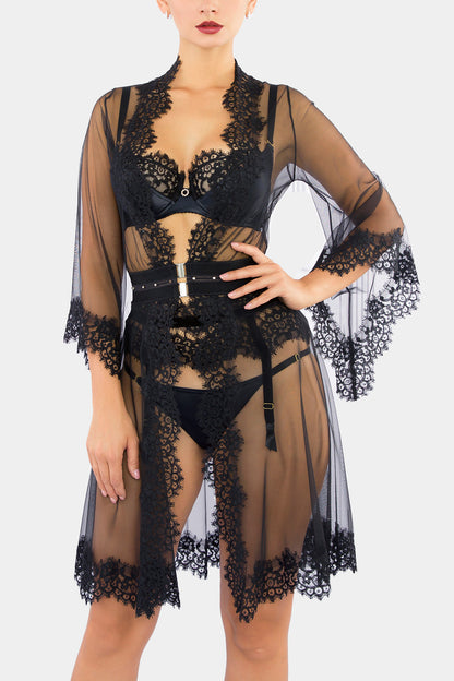 KIMONO SHORT - MILADY - BLACK