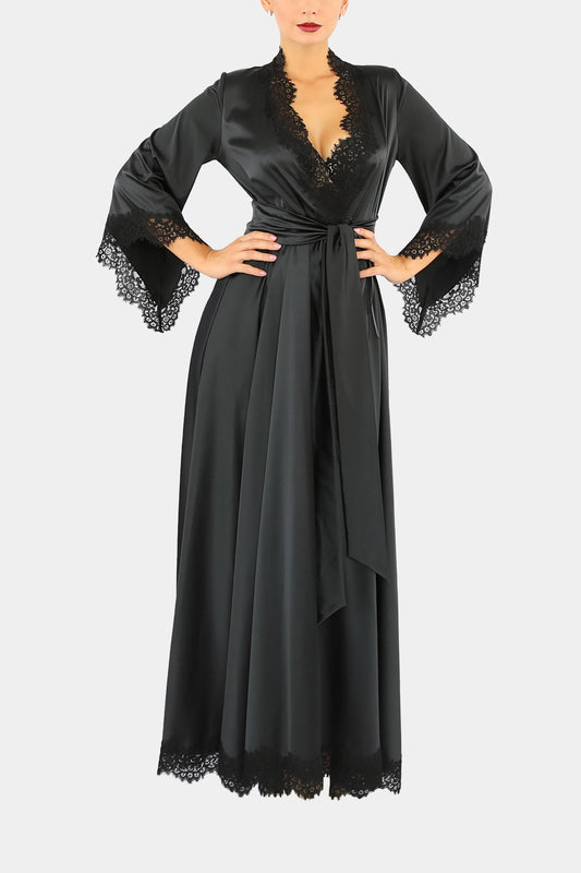 KIMONO LONG - MILADY - BLACK