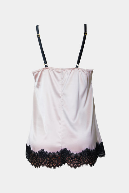 TOP - MILADY - COFFEE BLACK