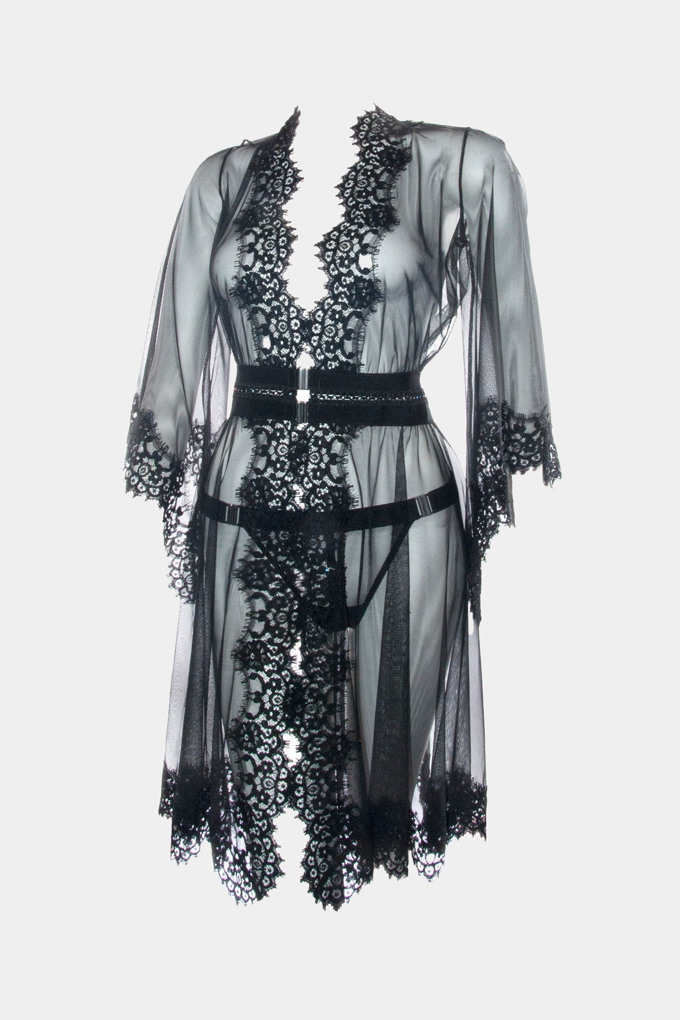 KIMONO SHORT - MILADY - BLACK