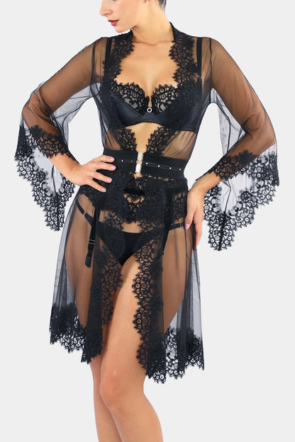 KIMONO SHORT - MILADY - BLACK