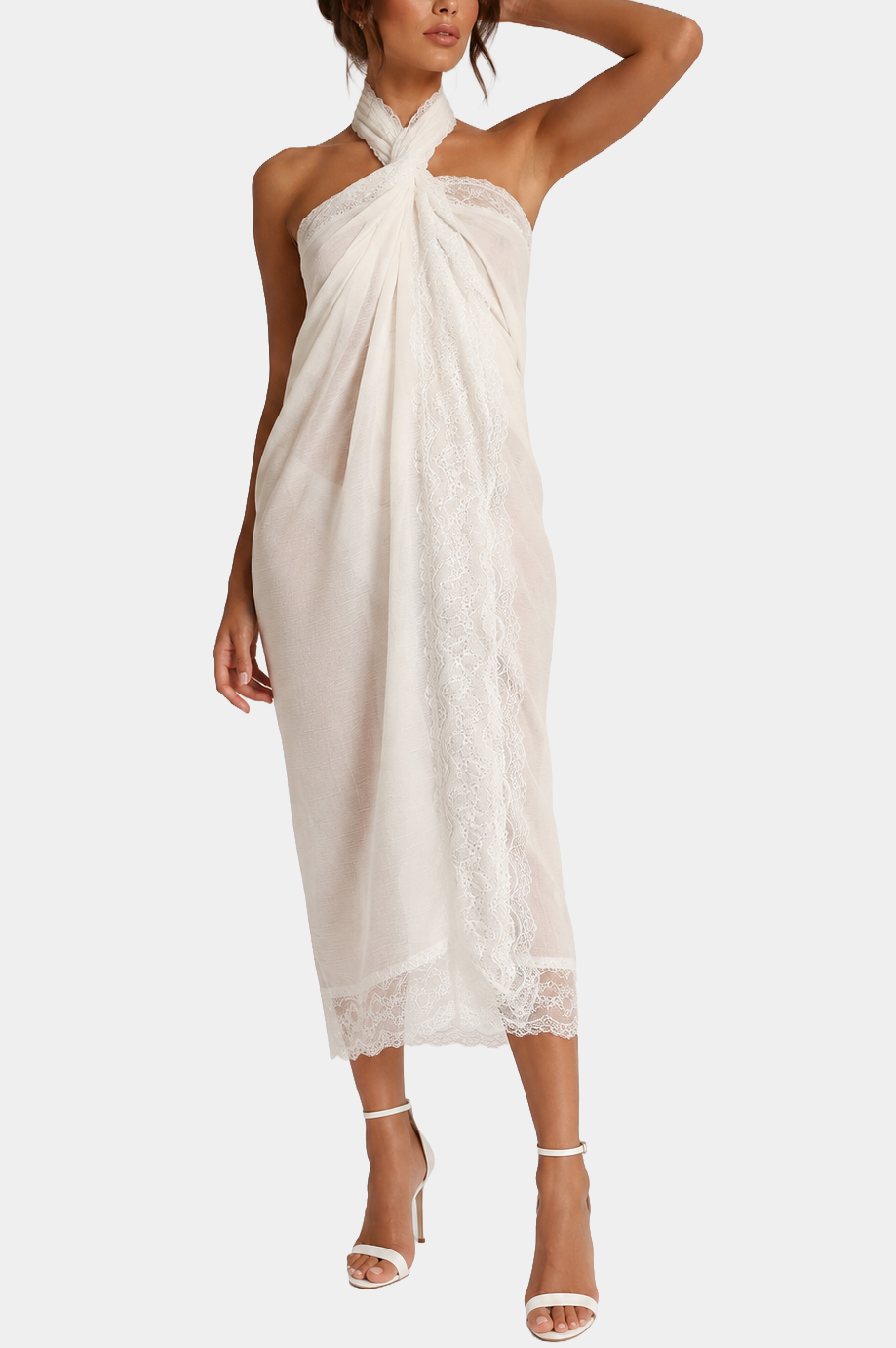 Sun on the beach - Off white - Pareo