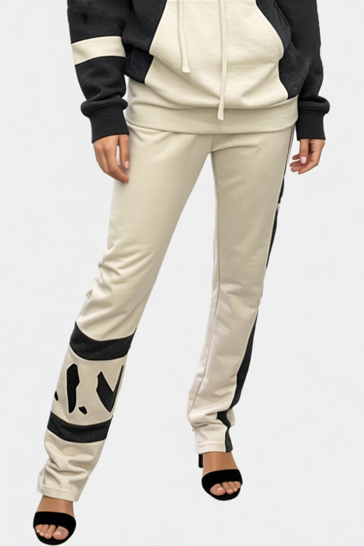 Hoody - Beige/Grey - Cotton Pants
