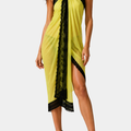 Sun on the beach - Yellow/Black - Pareo