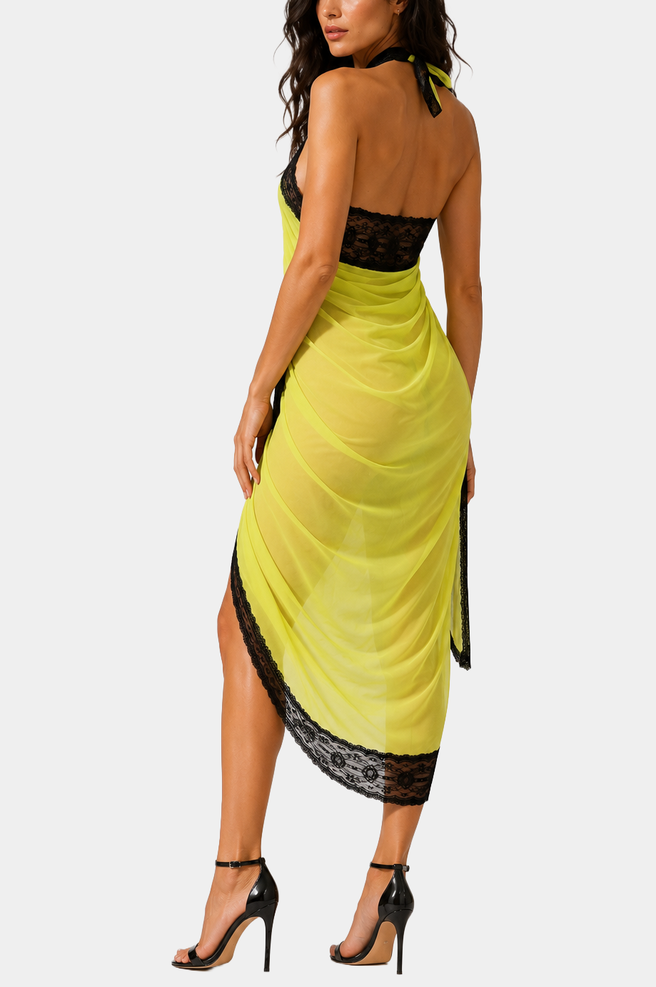 Sun on the beach - Yellow/Black - Pareo