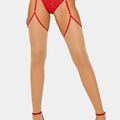 Royal Sapphire - Nude/red - Stockings