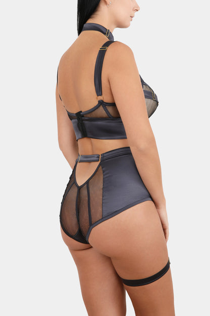 PUSH-UP BRA - ROYAL SAPPHIRE - GREY