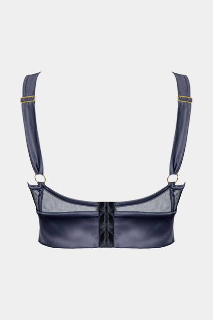 PUSH-UP BRA - ROYAL SAPPHIRE - GREY