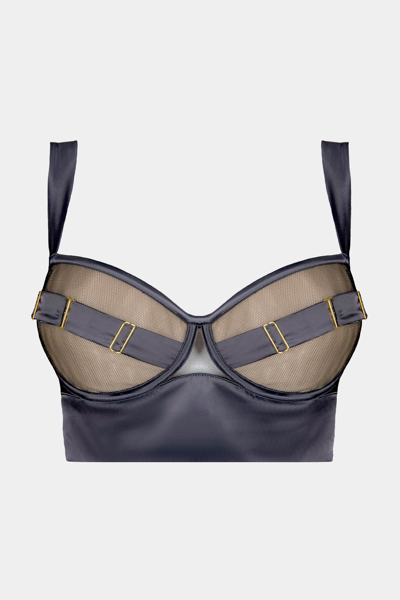 PUSH-UP BRA - ROYAL SAPPHIRE - GREY