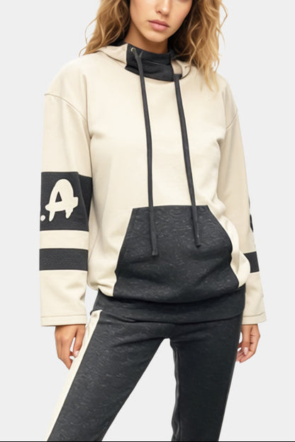 HOODY - BEIGE/GREY - HOODY