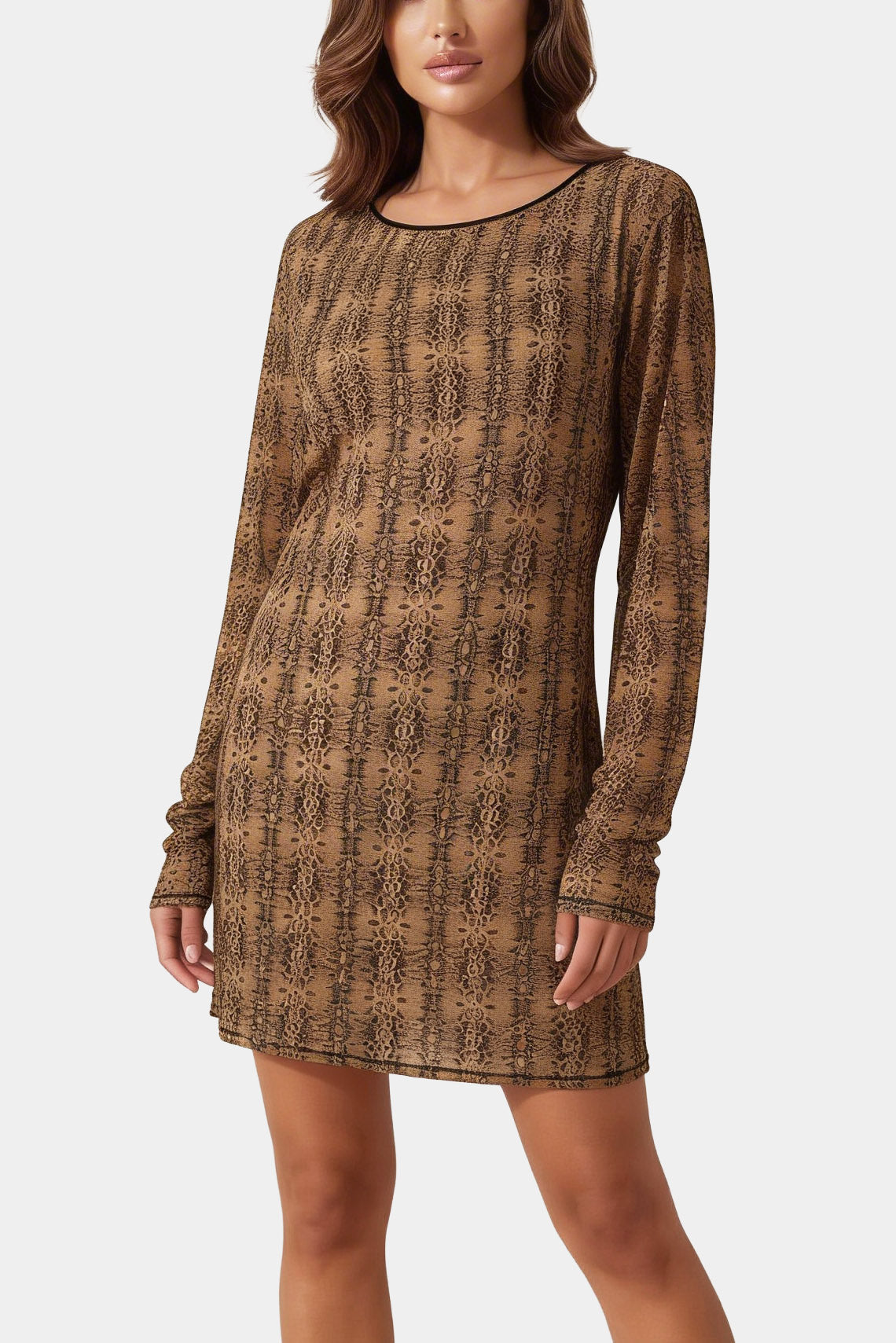 Pithon - Beach Cover-Up with SPF 35 – Lightweight Printed Mesh