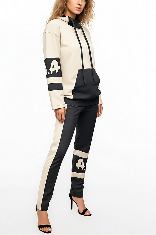 HOODY - GREY/BEIGE - PANTS